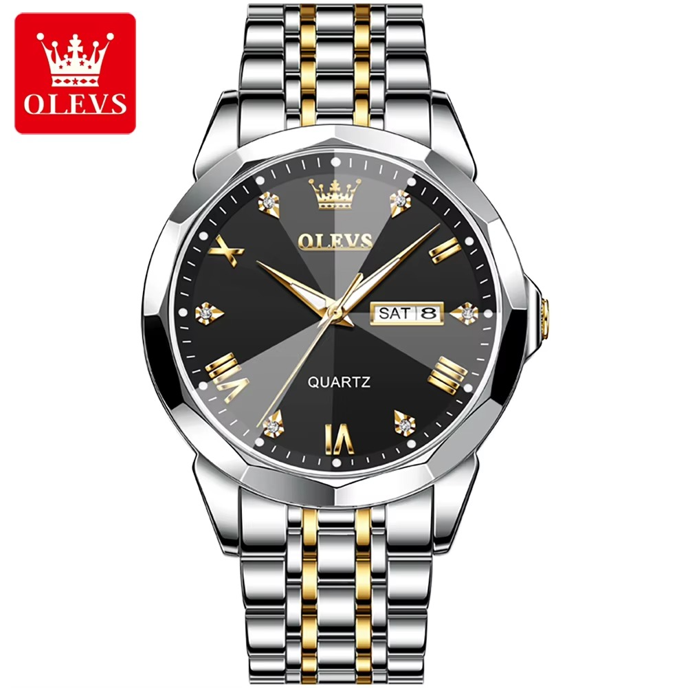 ⌚️ OLEVS 9931 SILVER BLACK - Luce clásico y elegante TIKTOK