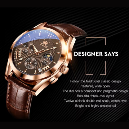 ⌚️OLEVS 2876 for Men – TODO MARRON TIKTOK