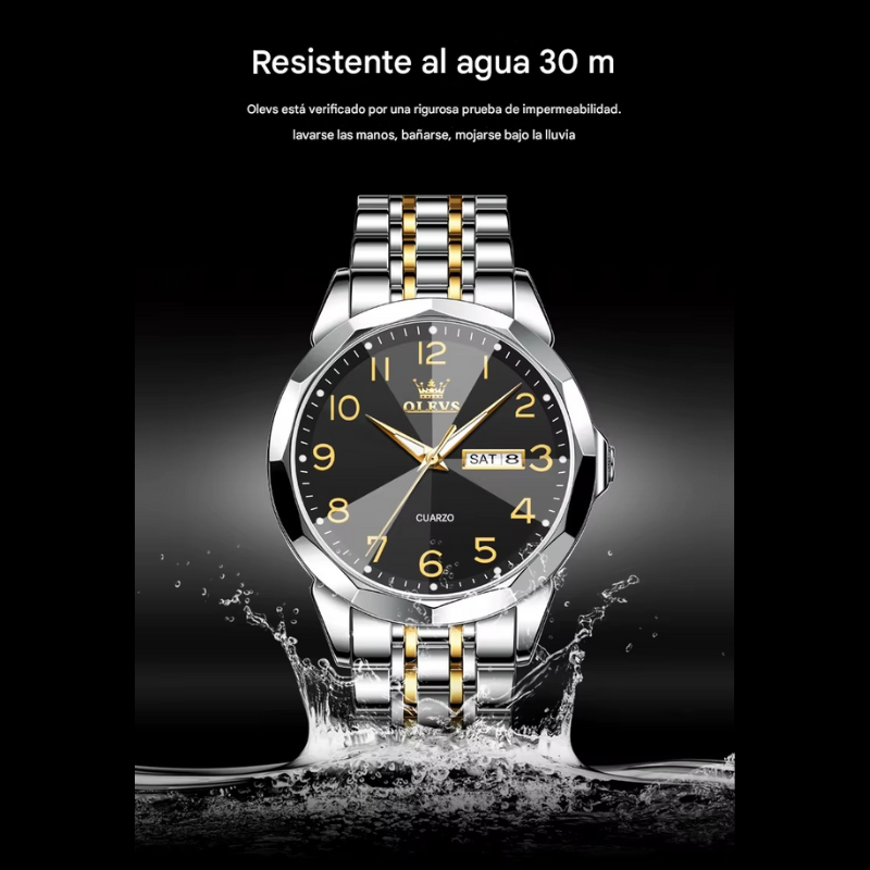 ⌚️ OLEVS SILVER BLACK - FB