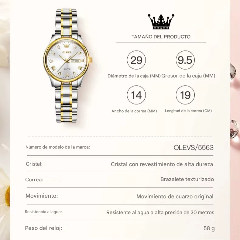 ✨ OLEVS 5563™ – Reloj Elegante para Mujer TIKTOK