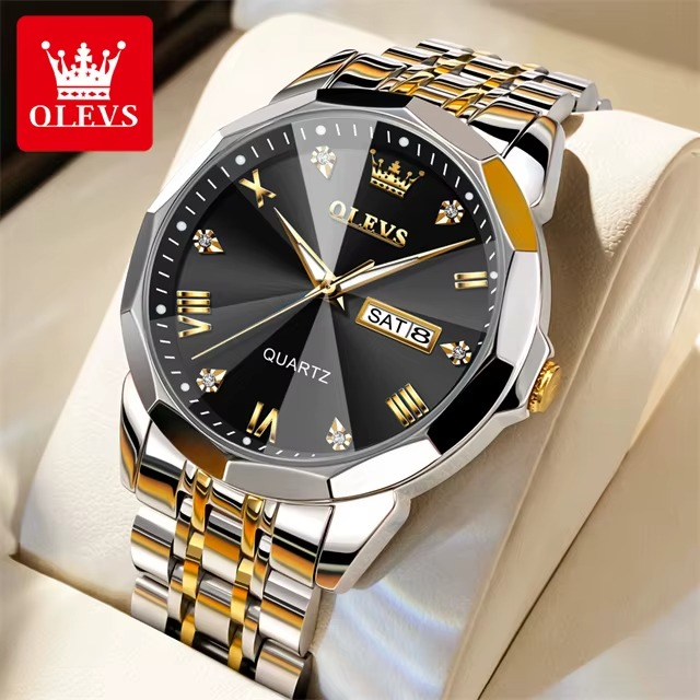 ⌚️ OLEVS 9931 SILVER BLACK - Luce clásico y elegante TIKTOK