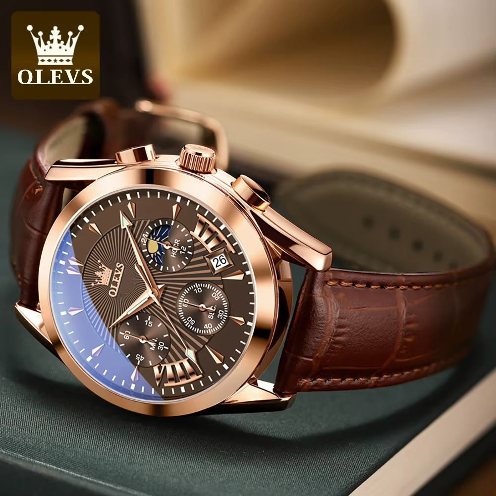 ⌚️OLEVS 2876 for Men – TODO MARRON TIKTOK