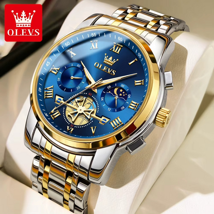 ⌚OLEVS ROYAL BLUE - Reloj de lujo para Hombre TIKTOK