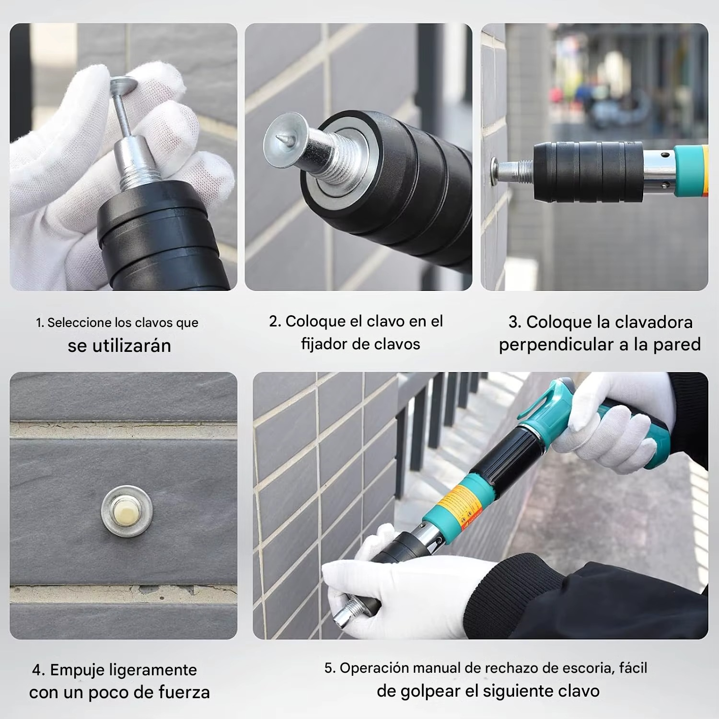 🔩 PISTOLA DE CLAVOS PROFESIONAL – Potencia y Precisión en Cada Disparo TIKTOK