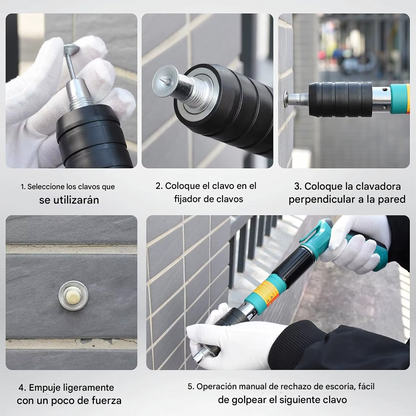🔩 PISTOLA DE CLAVOS PROFESIONAL – Potencia y Precisión en Cada Disparo TIKTOK
