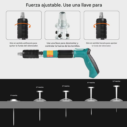 🔩 PISTOLA DE CLAVOS PROFESIONAL – Potencia y Precisión en Cada Disparo TIKTOK