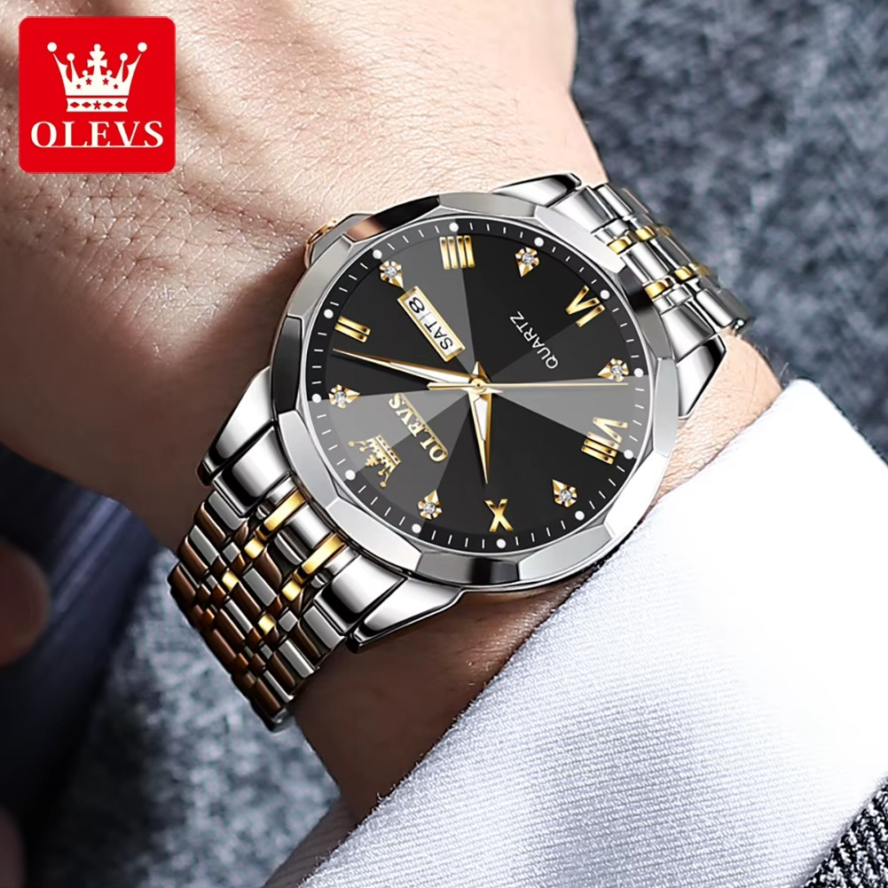 ⌚️ OLEVS 9931 SILVER BLACK - Luce clásico y elegante TIKTOK