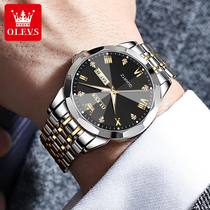 ⌚️ OLEVS 9931 SILVER BLACK - Luce clásico y elegante TIKTOK