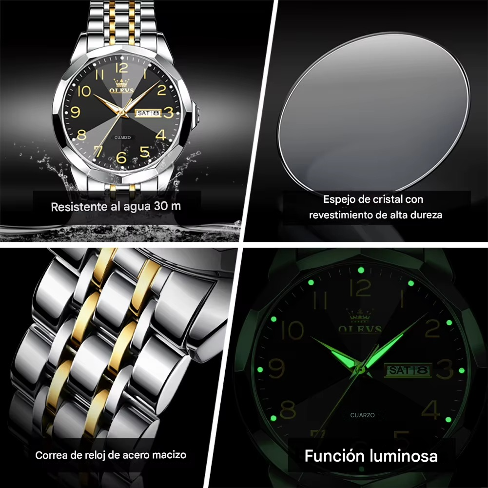 ⌚️ OLEVS SILVER BLACK - FB