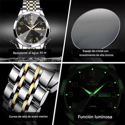 ⌚️ OLEVS SILVER BLACK - FB